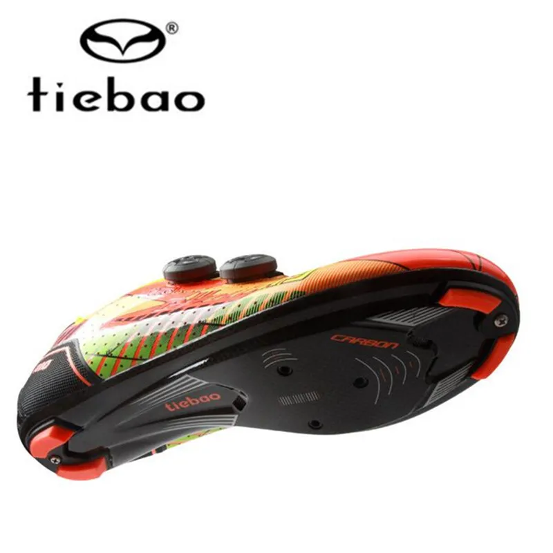 Tiebao, Мужская велосипедная обувь из углеродного волокна, набор педалей для велосипеда, Ультралегкая самоблокирующаяся велосипедная обувь, кроссовки, Sapatos de ciclismo