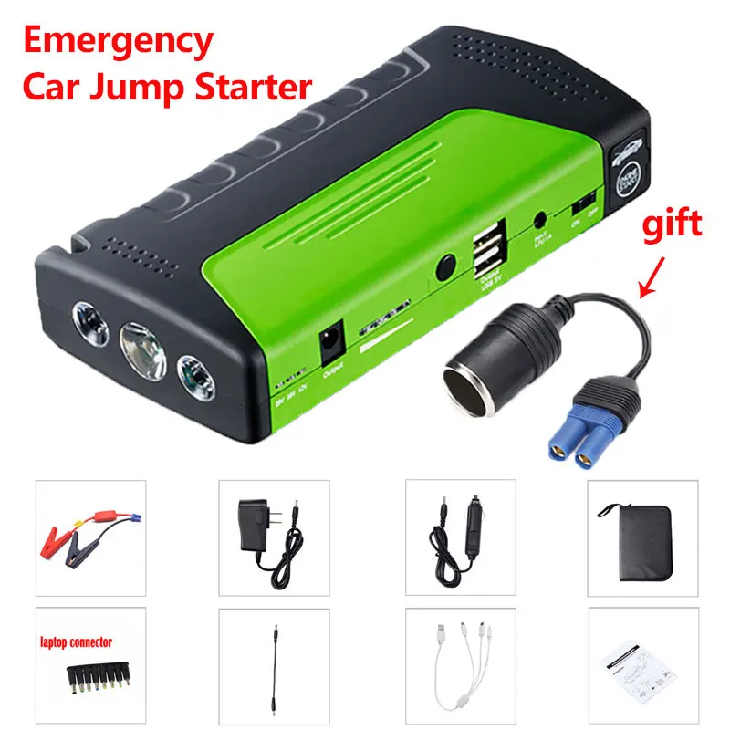 

Starting Device 12V Car Jump Starter Portable Starter Power Bank Charger Car Battery Booster Buster Petrol Diesel light-weight