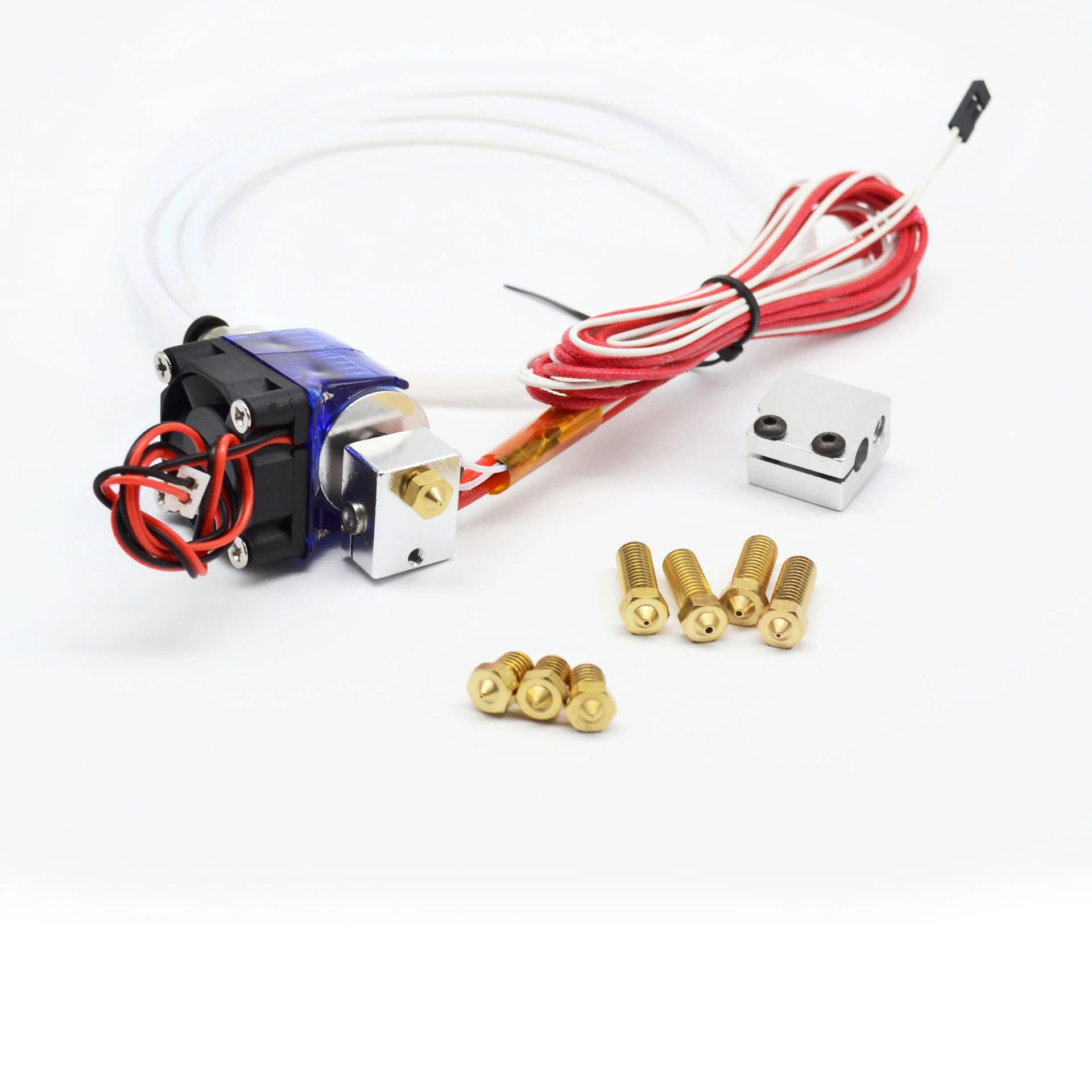 3D принтер Bowden e3d V6 remote J head Hotend Печатная головка экструдер с охлаждающим