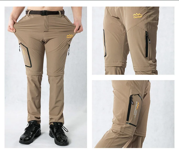 NUONEKO мужские летние уличные походные брюки стрейч быстросохнущие брюки для альпинизма треккинга рыбалки водонепроницаемые брюки CK105