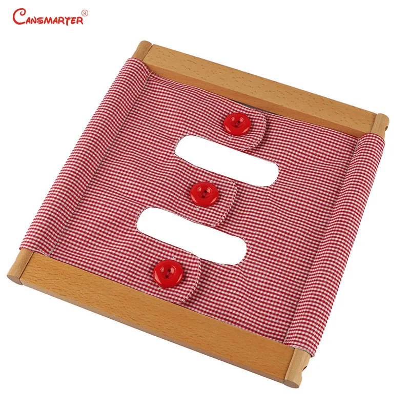  Infant Toddler Dressing Frame Beech Wooden Montessori Toys Boys Buttons Zipper Exercises Baby Box G