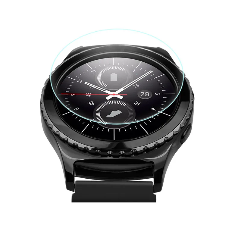 2 шт./лот 9H 2.5D пленка для часов из закаленного стекла для samsung gear S3/S2 Classic/Frontier Взрывозащищенная защитная пленка