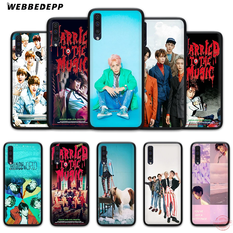 

WEBBEDEPP SHINee KPOP Boy Soft Phone Case for Samsung A50s A40s A30s A20s A10s A60 A70 M10 M20 M30 M40 Cases