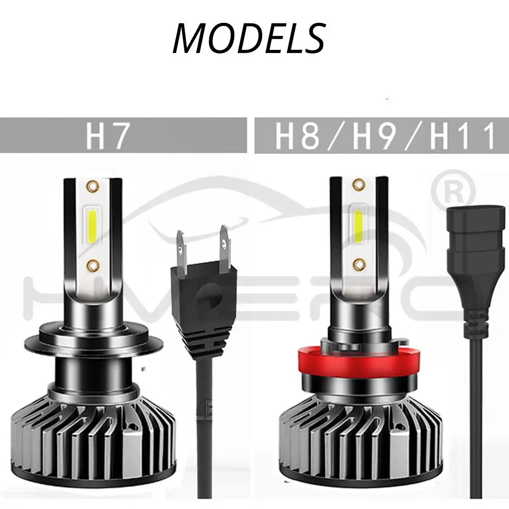 2X F2 COB автомобилей головной светильник H7 H4 H1 H11 H3 H13 H27 880 9006 9007 72 Вт 8000LM 6500K 12V 24V авто фары COB Туман светильник лампочка