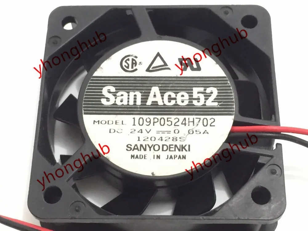 SANYO 109P0524H7D02 DC 24 В 0.05A 50x50x15 мм Сервер площади вентилятора