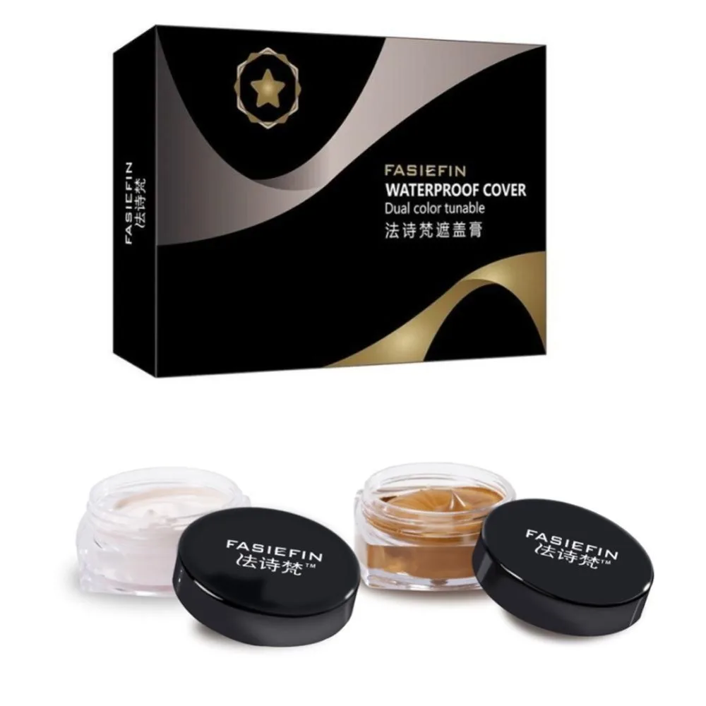 Professional 2 Pcs/Set Concealer Moisturizing Cover Pimple Mark Pores Tattoo Brighten Skin Tone Makeup Recommend