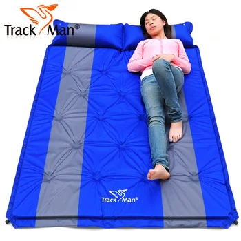 

Trackman 192*132cm new 2 persons PVC automatic inflatable mattress cushion outdoor camping mat moisture pad