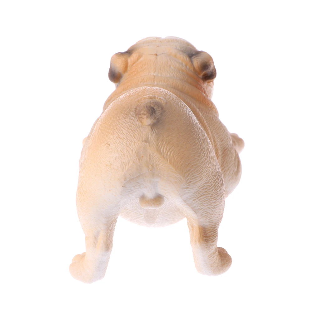 2Pcs Bulldog Model, Domestic Animal Action Figures for Toddlers Kids Toy, Home Decor Collection