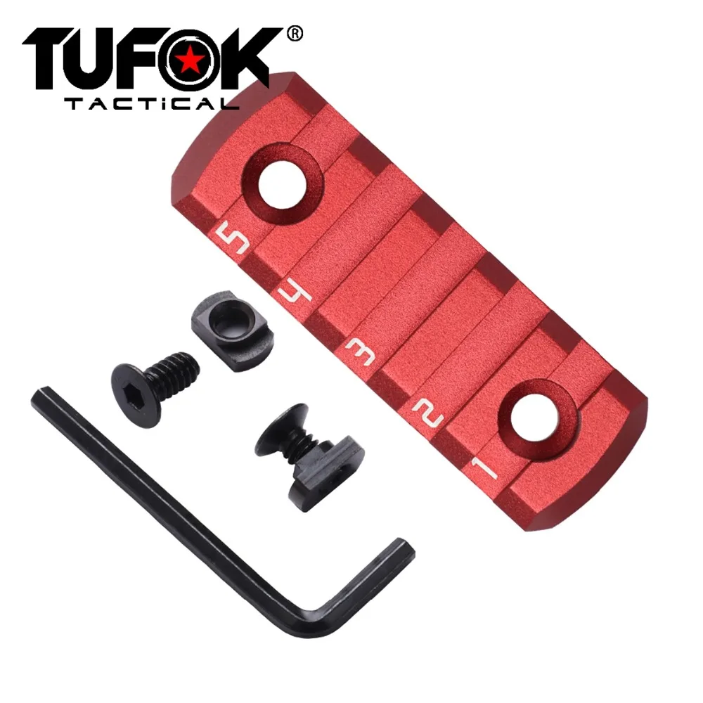 TuFok Mlok Picatinny Weaver рельсовый адаптер низкопрофильный M lok 5 слотов рельсовая секция