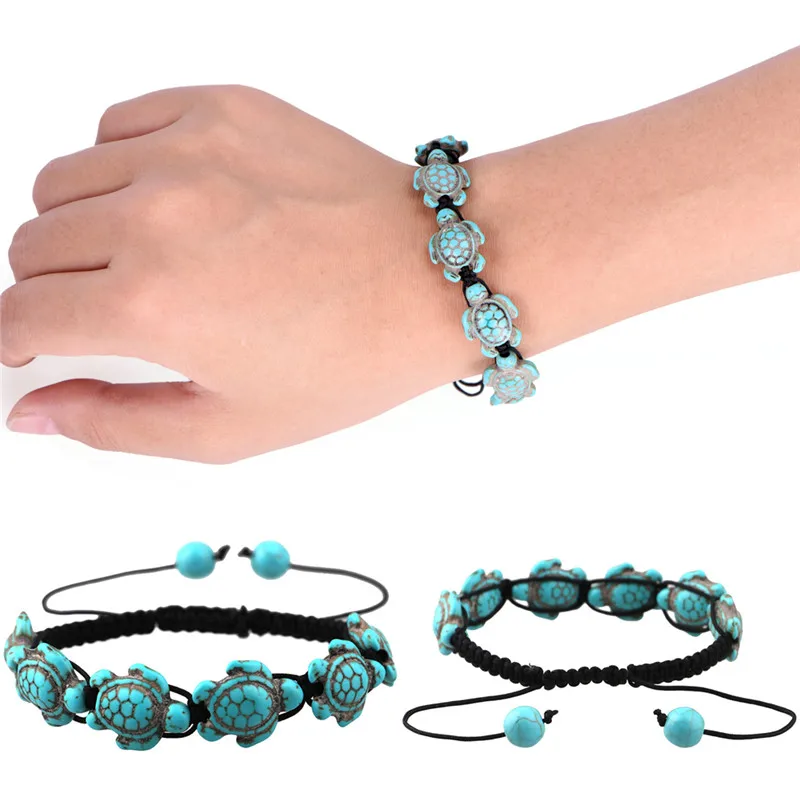 

Hemp Bracelet New Hand Woven Turtle Hemp Bracelets with Turtle in Color Hawaiian Sea Turtle Bracelet Handmade Rope Chain