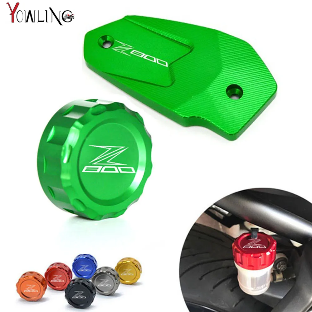 Z800 LOGO motorcycle accessories Rear brake reservoir cover caps Cylinder Reservoir Cover For Kawasaki Z800 2013-2016 ER6N ER6F