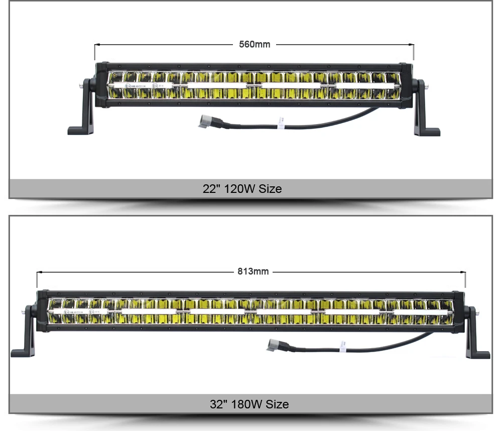 22 дюйма 120 Вт 32 дюйма 180 Вт внедорожный светодиодный светильник бар Подсветка для автомобиля 12V 24V мощный трактор грузовик балки 4x4 Niva вождения габаритного фонаря