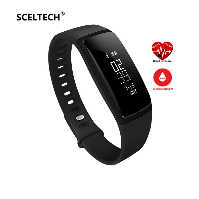 

Smart Wristband V07 Heart rate Blood Pressure Watches Smart bracelet Pedometer Fitness Tracker Smart band Clock PK Mi band 2