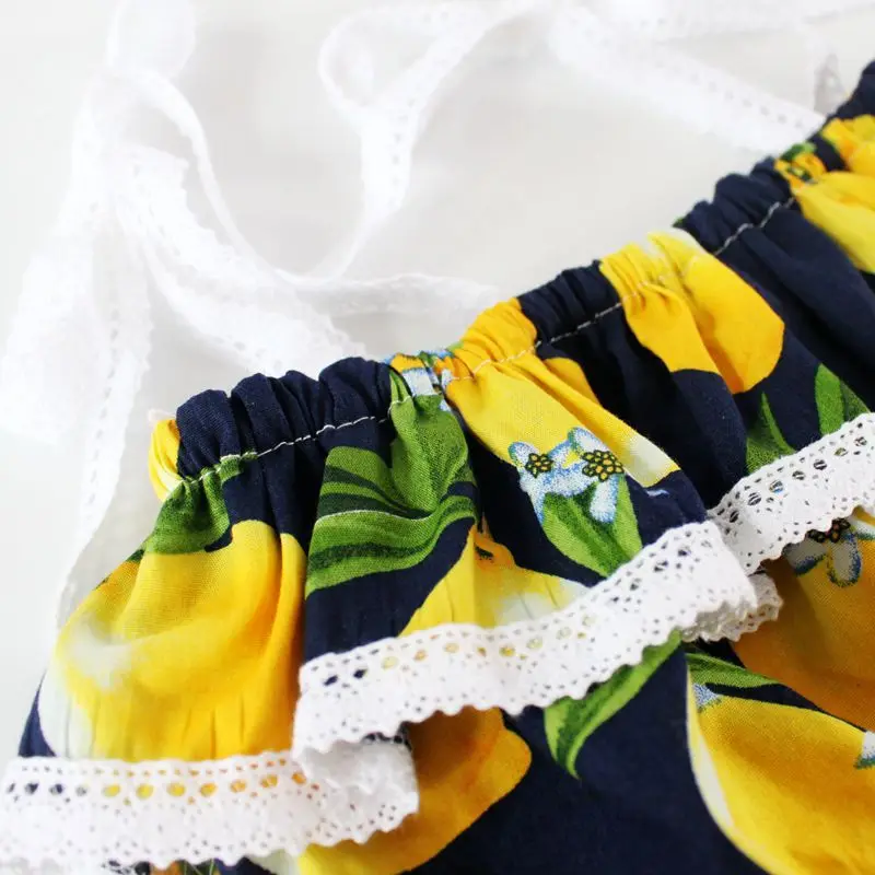 Summer Style Baby Girls Clothing Sets Sweet Princess Sleeveless 7 Colors Patchwork Lace Romper + headbans Baby Girls Set (9)