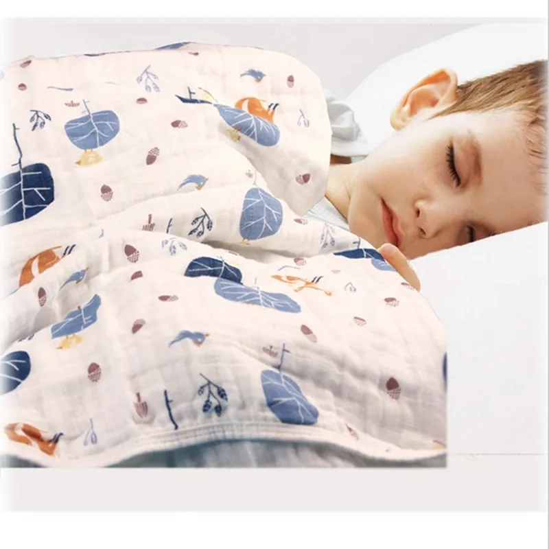 Адамант Ant детское одеяло Аден бамбук Волокно 2 слоя Сгущает Новорожденный ребенок пеленание постельные принадлежности ребенка пеленание спальные одеяла - Цвет: NO1