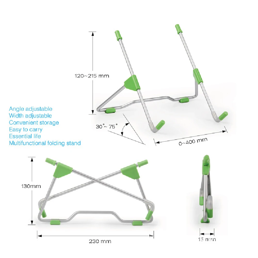 Универсальный складной стенд для ноутбука, ноутбука, компьютера, планшета, регулируемый кронштейн, портативный теплоотвод, планшет