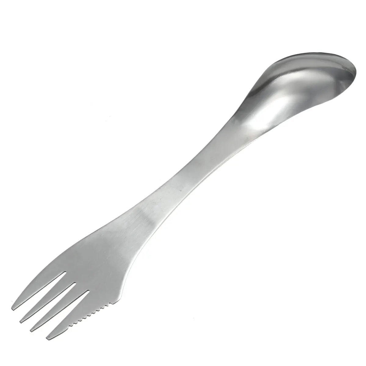 1 unids 3in1 Acero inoxidable Spork cuchara cuchillo Tenedores cuchillería utensilio Vajilla acampar al aire libre picnic gadget