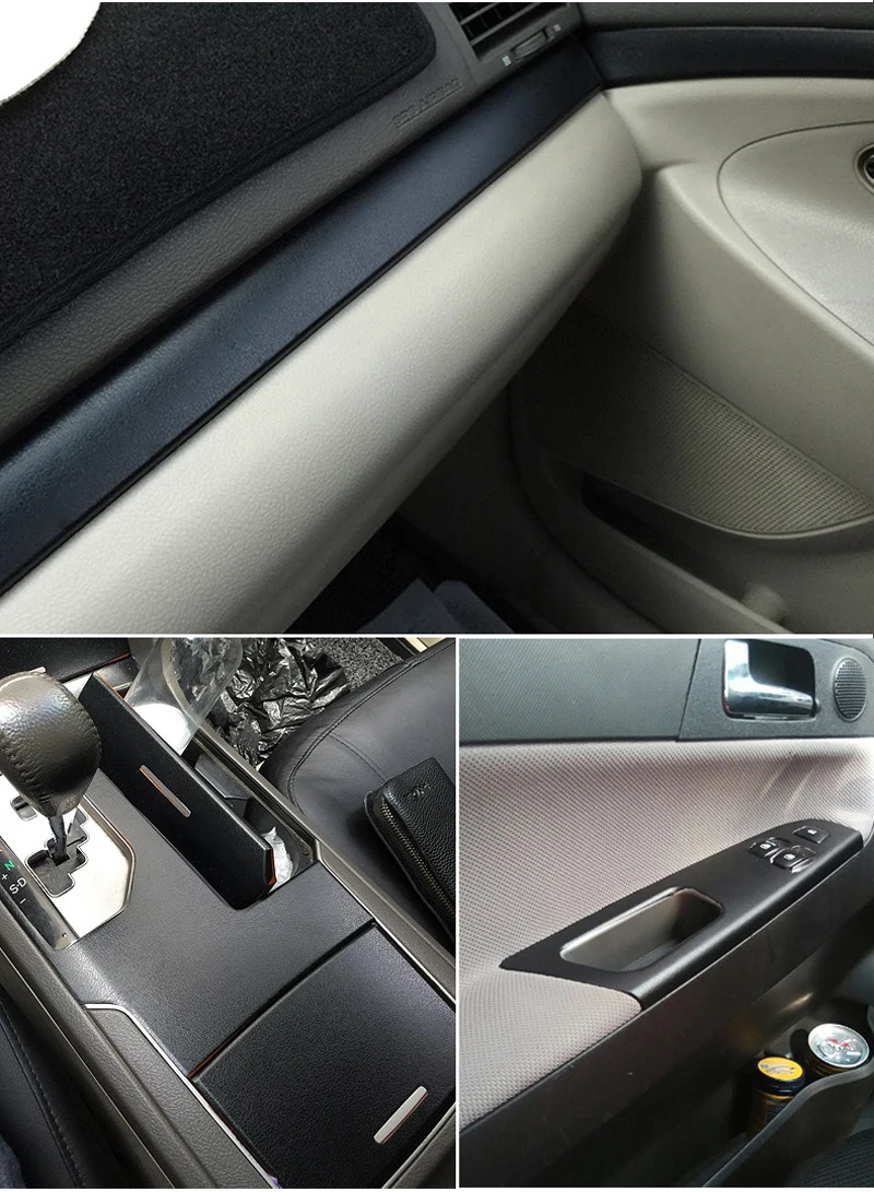 Black Leather Vinyl Film Sticker-7