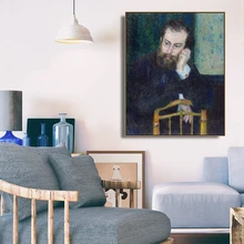 Renoir Portrait by Renoir Wall Art Poster Print Canvas Painting Calligraphy Decorative Picture for Living Room Home Decor