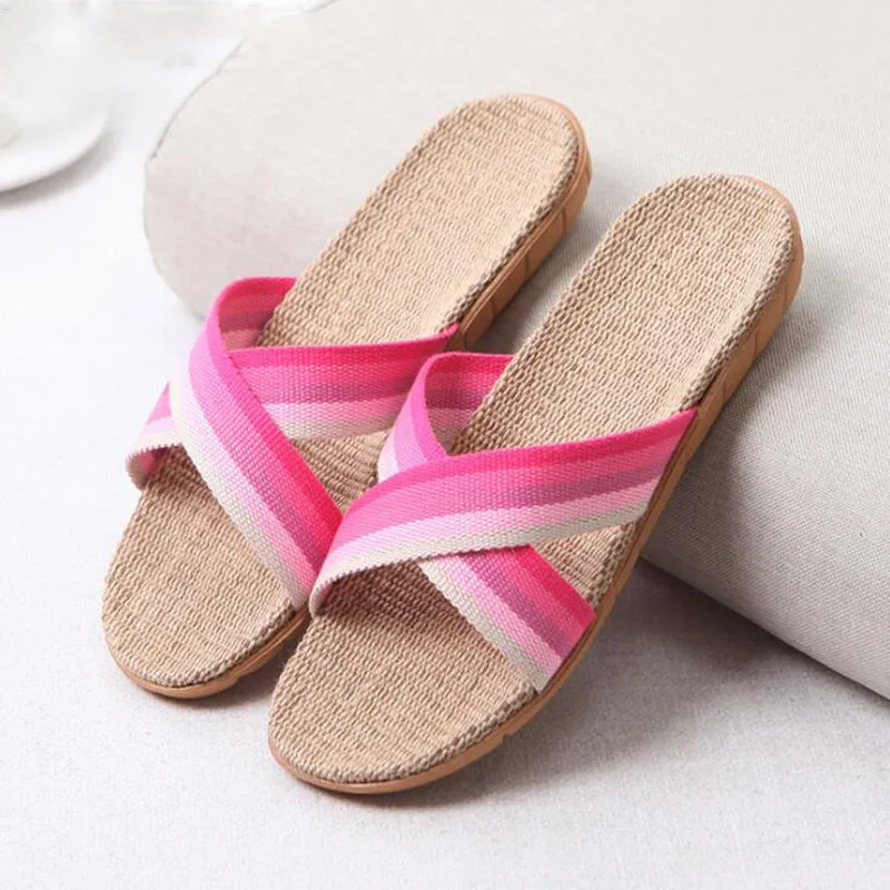 2018-Summer-Flax-Bathroom-Home-Women-Flip-Flop-Shoes-Non-Slip-Sandals-Slipper-Flat-Wedge-Heel (2)