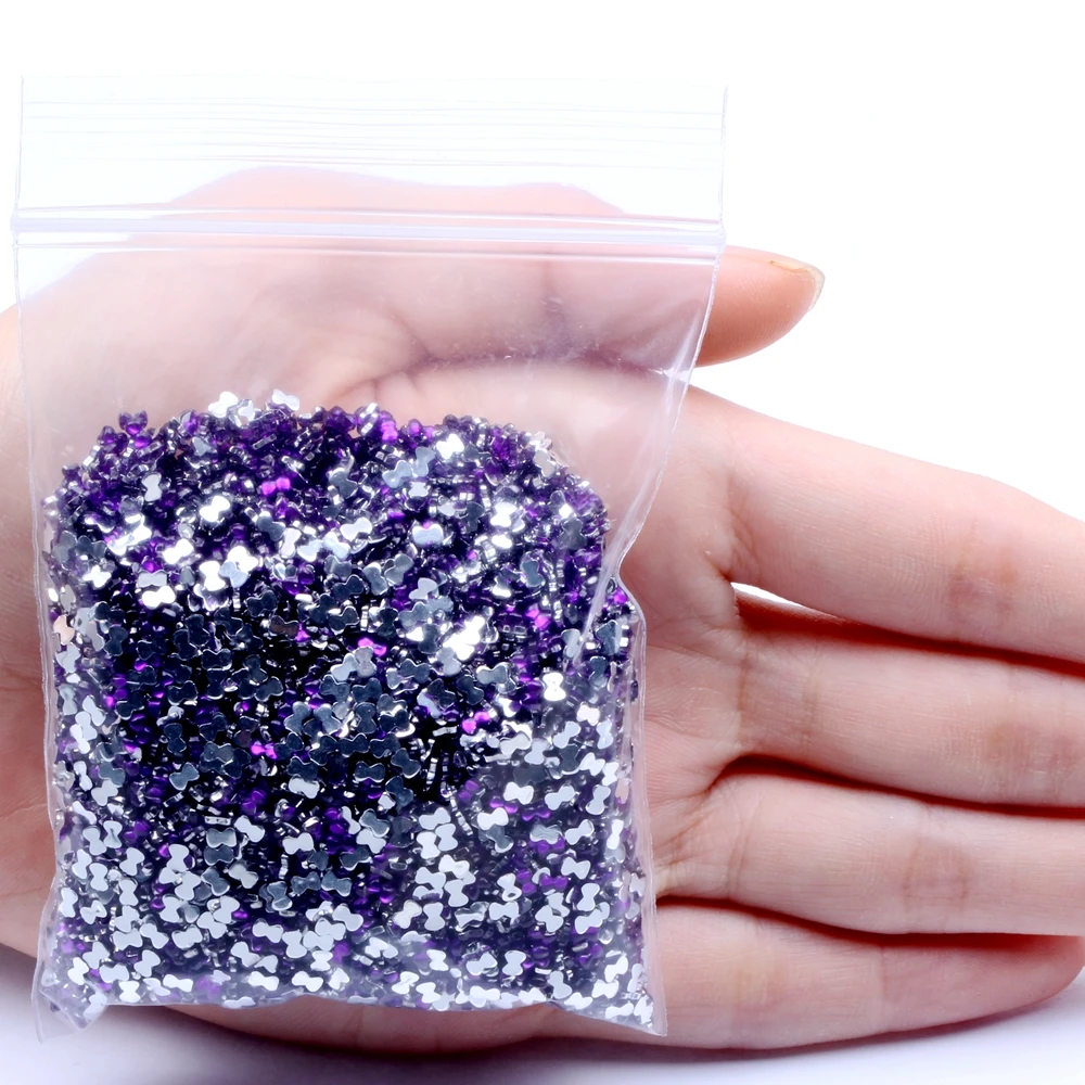 

Bowknot 30g 10000pcs Rhinestones Gems For Nail Art Decoration 3D Non HotFix Nail Art Decorations Flatback for Nail Art