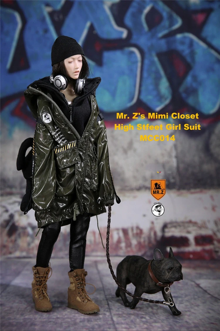 DIY Mr. Z MCC014 1/6 Мода Досуг Женский рисунок комплект одежды мини гардероб High Street девушка хип хоп костюмы модель для 12 ''рисунок