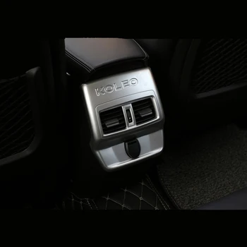 

Foal Burning Car Chrome Rear Air Vent Outlet Protection Trim Armrest Air Vent Sticker for Renault Koleos for Samsung QM6 2016 +