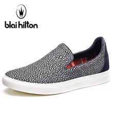 Blaibilton Shallow Skateboard Shoes For Men Genuine Leather Men’s Sneakers Summer Light Weight Breathable Sport Shoes Man Brand