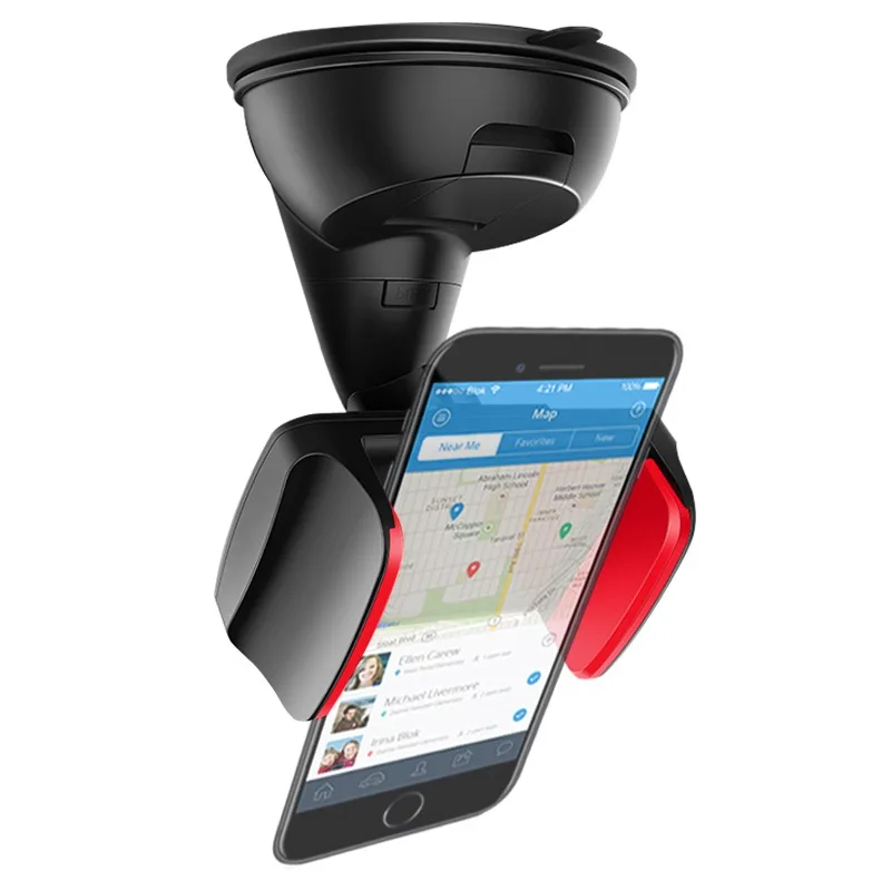 

OUDNEAS Car Phone Holder Windshield Desktop Phone Air Vent Car Holder Mobile Phone Holder Mounts Universal All Phones Orange