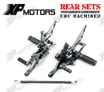 

High Quality Foot pegs Adjustable Rearset Footrests Rear Sets For Yamaha YZF-R1 2004 2005 2006 Black