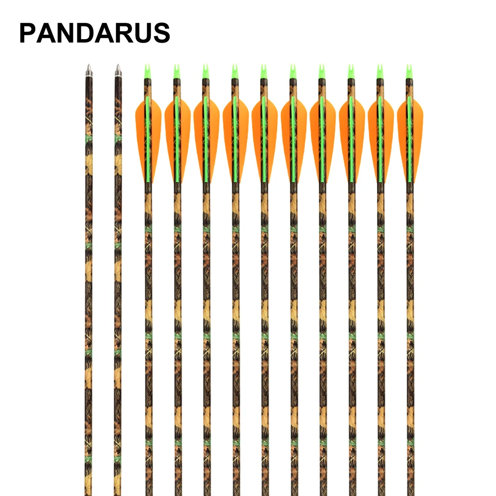 PANDARUS вытачки 6/12/24 шт. 30 &quotстрельба из лука Алюминий стрелка сменными Камуфляжный