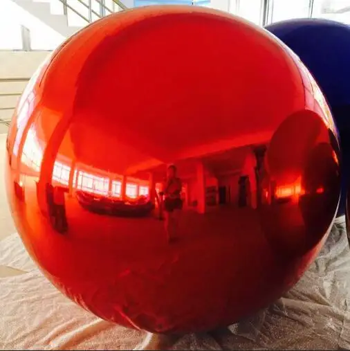 red inflatable ball