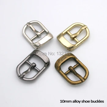 

60pcs multiple color alloy small metal 10mm shoe buckle watch buckle pin belt buckle bags buckle free shipping BK-005