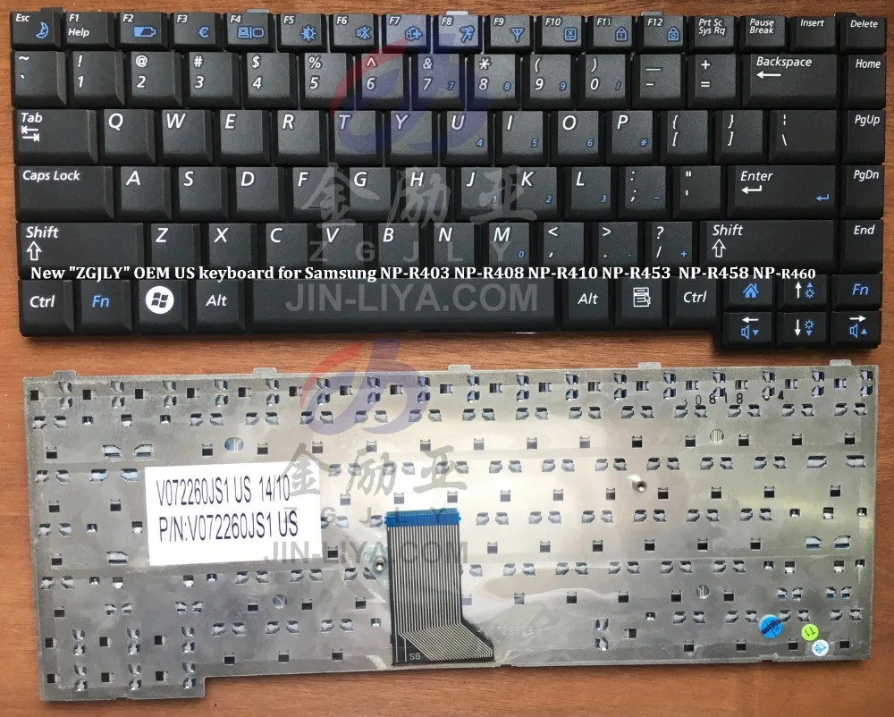 New &quotZGJLY&quot OEM US keyboard for Samsung NP-R403 NP-R408 NP-R410 NP-R453 NP-R458 NP-R460 | Компьютеры и офис