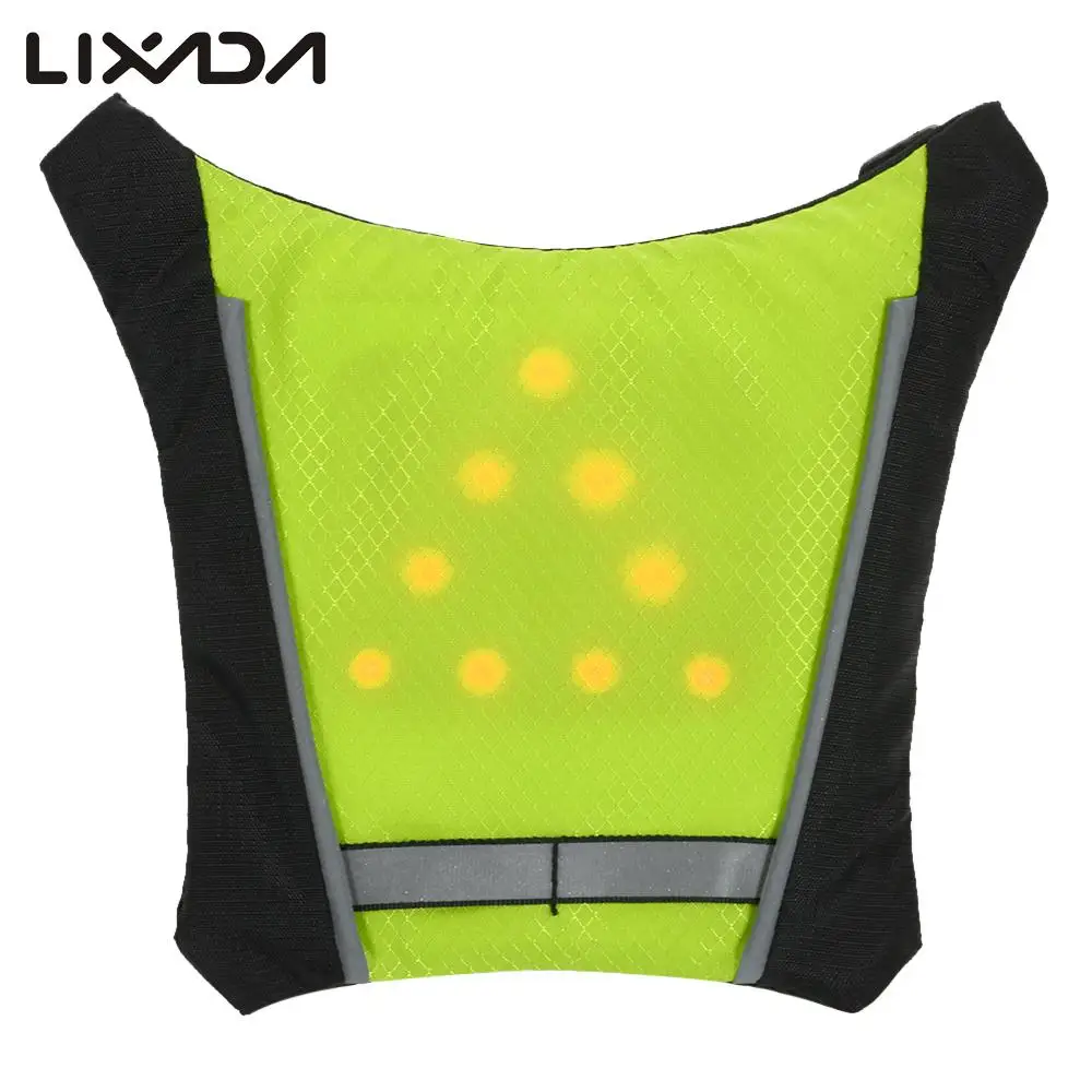 

Lixada Lightweight USB Rechargeable Reflective Backpack Attachment Clip Outdoor Sport Safety Bag Gear with LED Signal Light