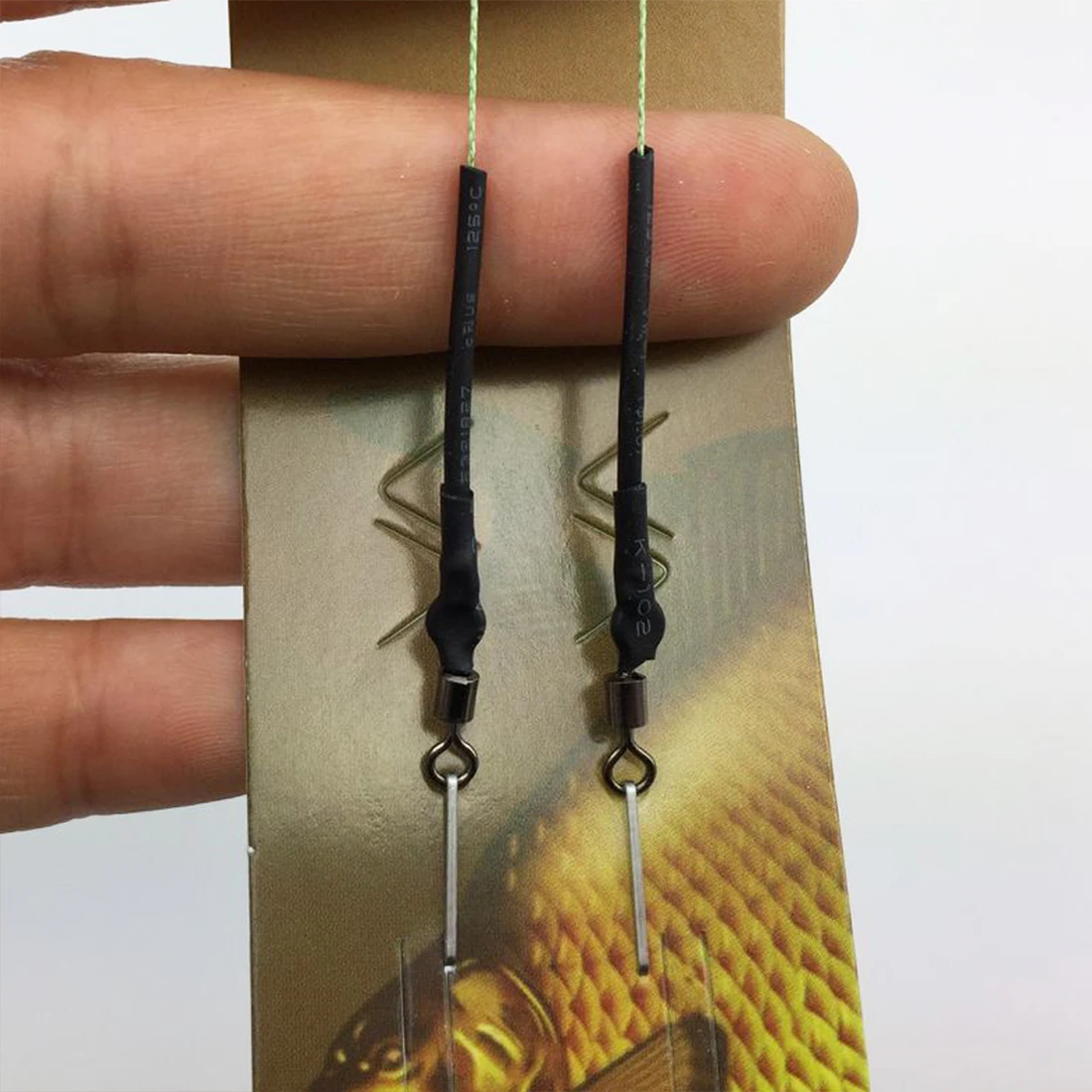 

8 Pcs/4Pack Carp Fishing Hook Link Ready Made Hair Combi Hook Ready Tied 7/8 /9/ 10 /11/12 # Pesca Accessories