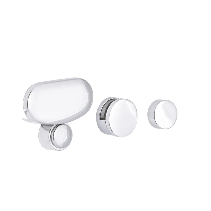 4 Pcs Bathroom Mirror Hinger Fixed Accessories Advertising Plate Glass Clamp Fixed Clip Mirror Fixed Fitting afbeelding