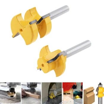 

2pcs/lot Carbide Forming cutter for T-Shaped Square-Toothed Floor Panel Cutter Woodworking Cutter Tool Accessories