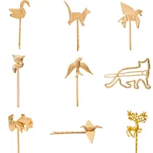 Timlee H082 Мультяшные милые животные кролик лиса птица лошадь Шпилька с оленем геометрический сплав заколки для волос модные украшения для волос