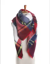 2016 Lady Blanket Pashmina Cashmere Plaid Cozy Checked font b Tartan b font Scarf Wraps shawl