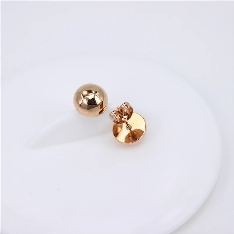 10mm three-color earrings three pairs of a set of sale of stainless steel popular earrings popular men and women wear LH282