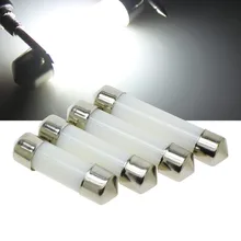 LED Festoon Dome 31mm 36mm 39mm 41mm c5w 212-2 6418 Cold White Reading License Plate Lamp led Light Bulb Milky Cover Bulbs 12V