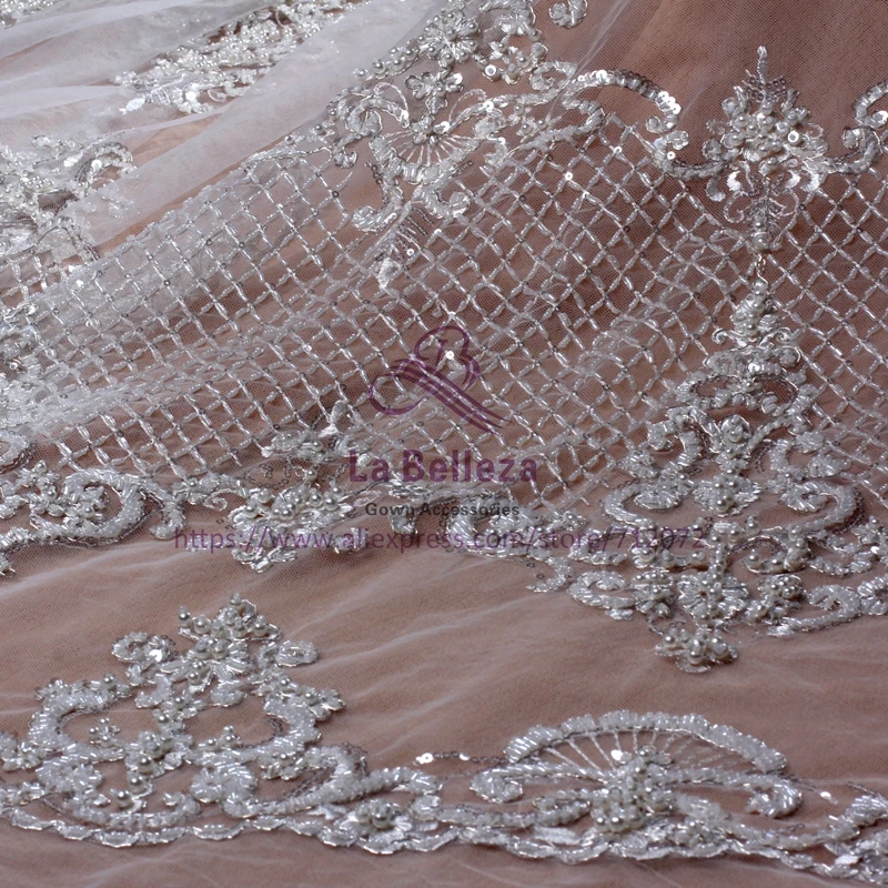 bridal beaded fabric