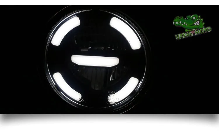 Универсальный мотоциклетный налобный фонарь Дневной светильник светодиодный дальний светильник и нижний луч ремонт винтажный передний светильник E24