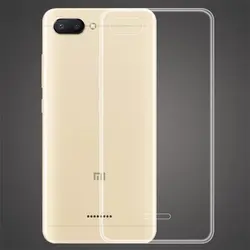 Ультра-тонкий прозрачный силиконовый чехол для xiaomi redmi 6 6A slim silicone Защитная крышка для xiaomi redmi 6a redmi 6 shell