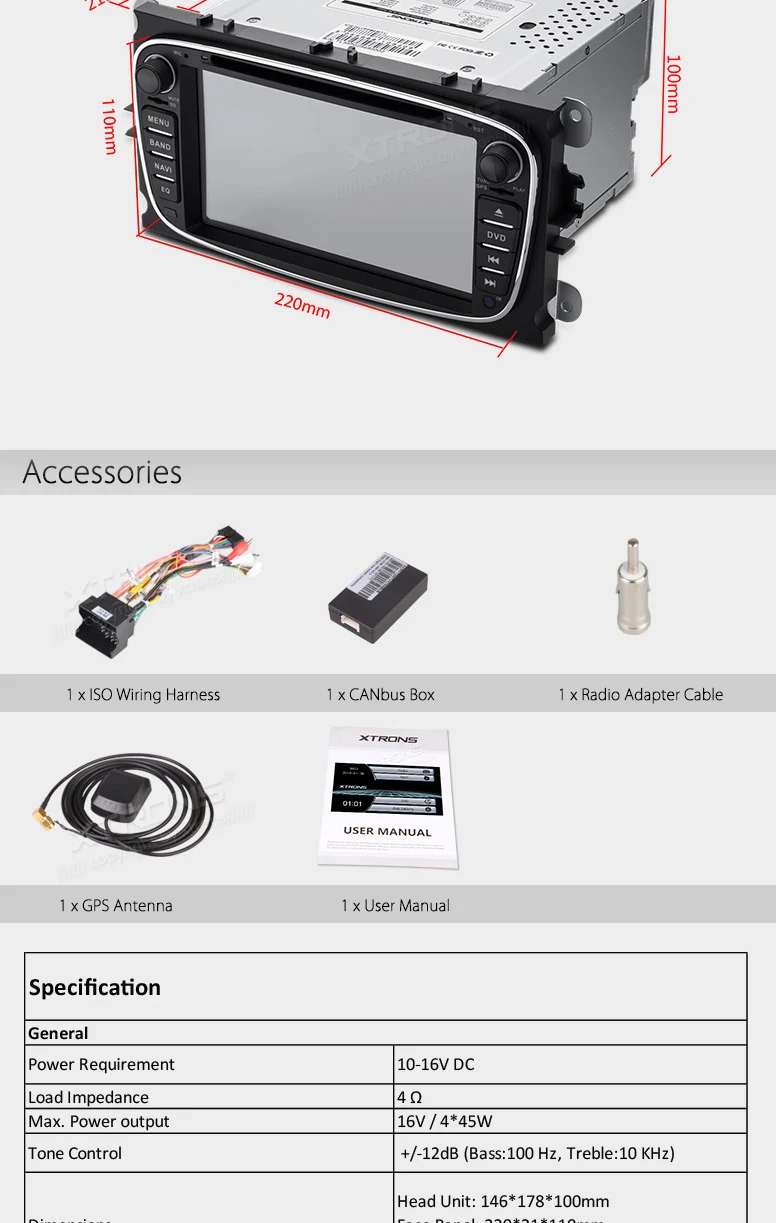 Clearance 7" Special Car DVD for Ford S-Max 2008-2011 & Galaxy II 2006-2011 & Focus II 2008-2011 with Original UI/Original Appearance 14