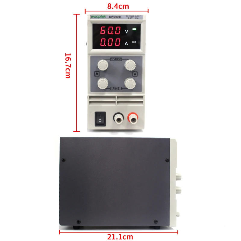 Мини-Лаборатория источника питания KPS605D 60 В 5A однофазный регулируемый SMPS цифровой регулятор напряжения 0,1 В 0.01A питания постоянного тока