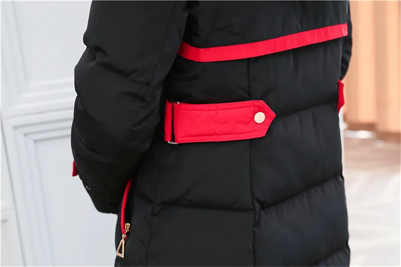 Flash Deal New Winter down jacket women Lengthen parka Fox big fur collar Hooded coat female Plus size Thicken high quality down coats 2199 25