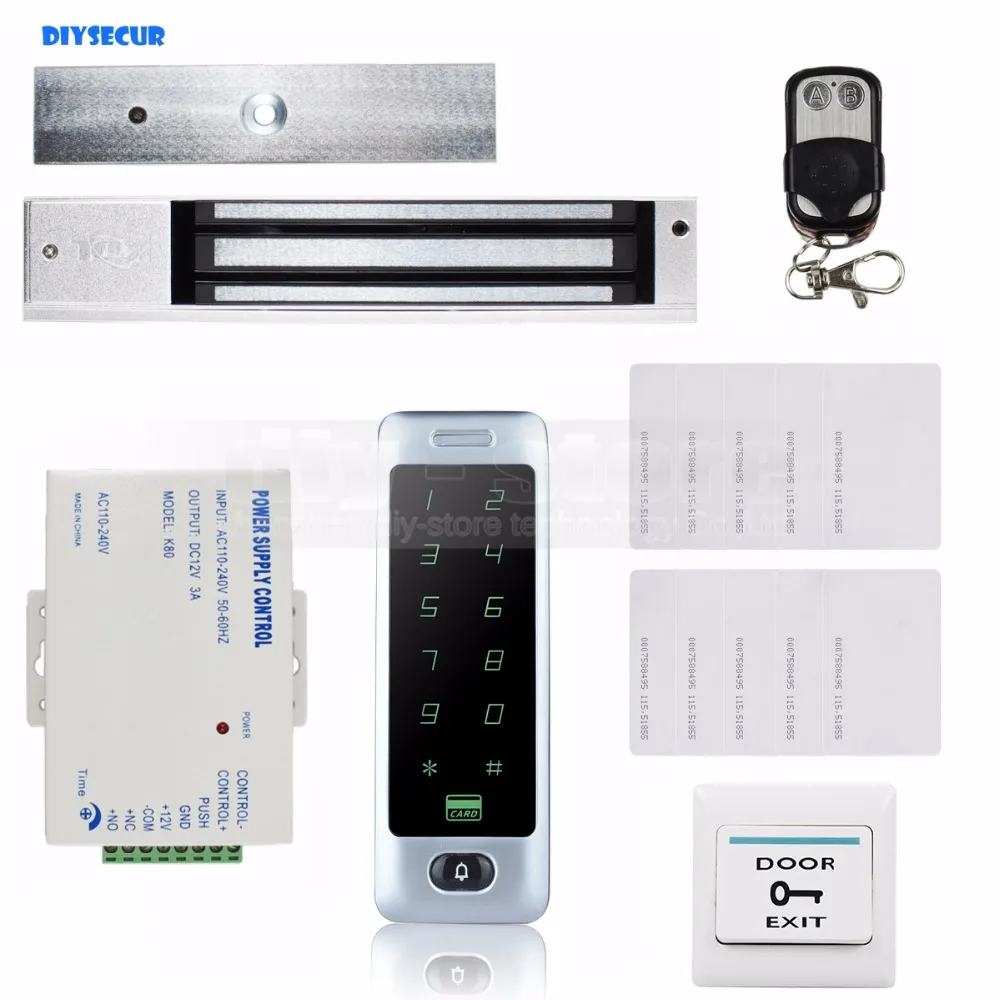 Магнитный замок DIYSECUR 125 кГц RFID считыватель клавиатура с паролем система контроля