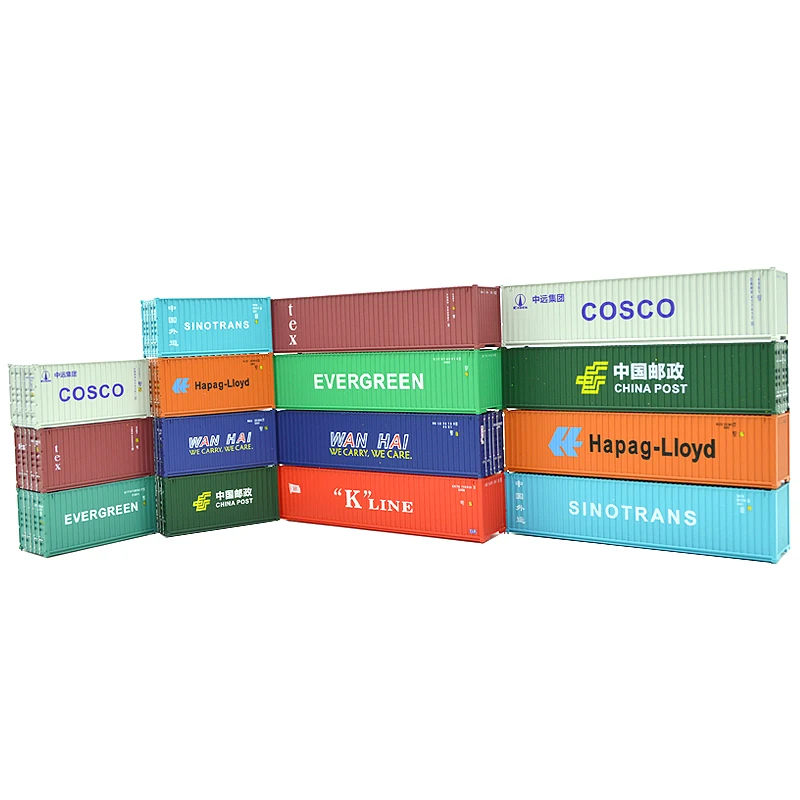 

HO scale Model Train Accessories 40 feet shipping freight container Scale 1: 87 train model railway out